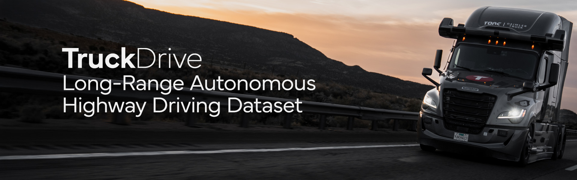 TruckDrive long-range autonomous highway driving dataset hero image